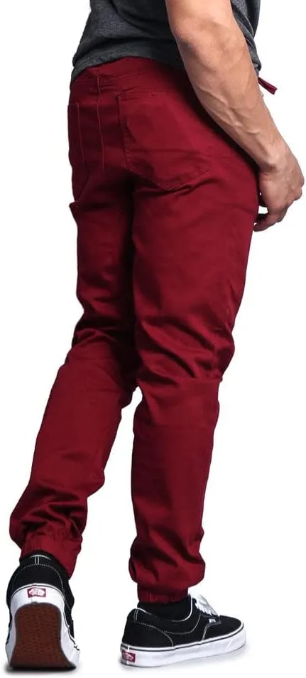 Men's Casual Twill Stretch Jogger Pants
