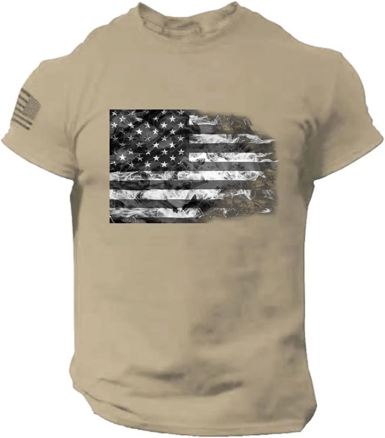 Men's Patriotic Shirts Short Sleeve Printed Summer Crewneck Patriotic Tops Casual T Shirt 4th of July 2024 Shirts