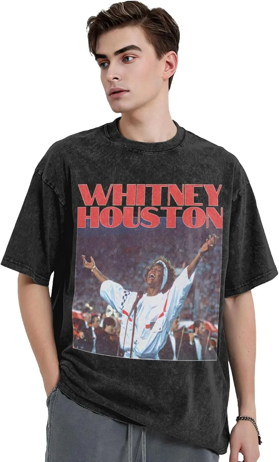 Mens Shirt Summer Cotton T-Shirt Classic Crewneck Tee Tops Vintage T Shirts for Men Women