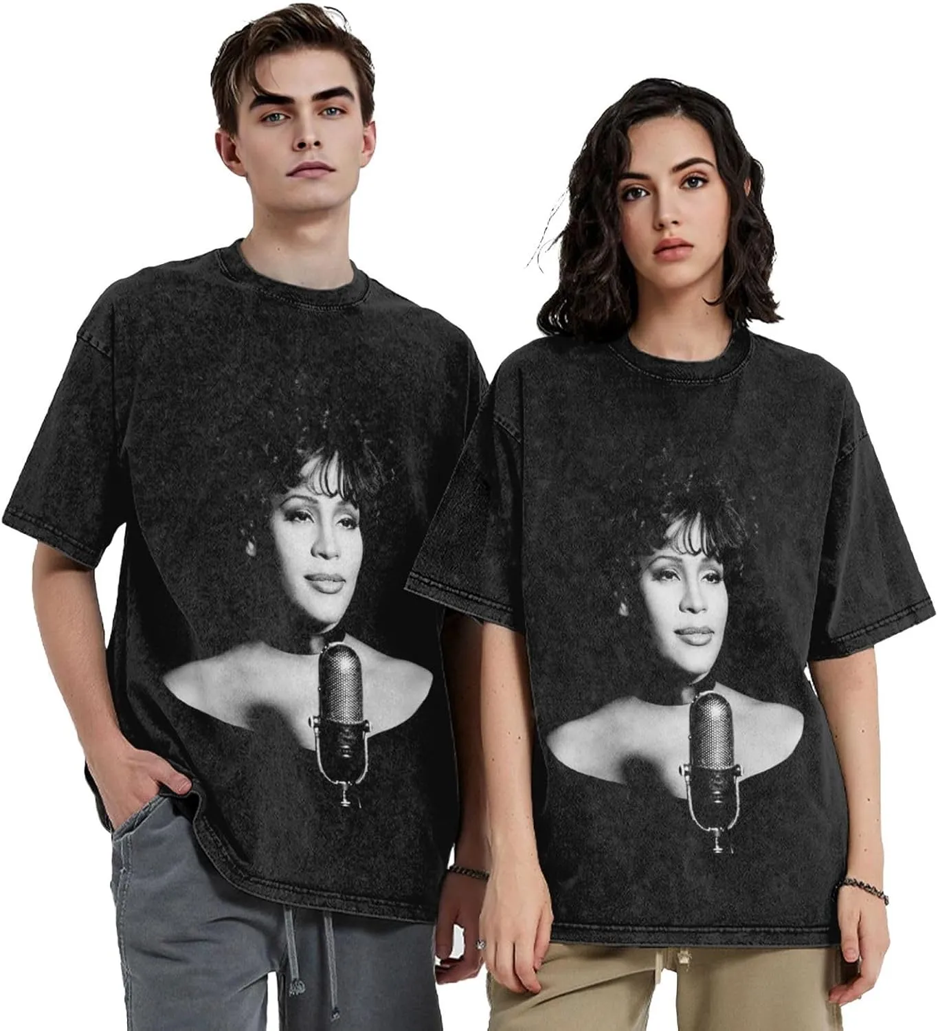 Mens Shirt Summer Cotton T-Shirt Classic Crewneck Tee Tops Vintage T Shirts for Men Women