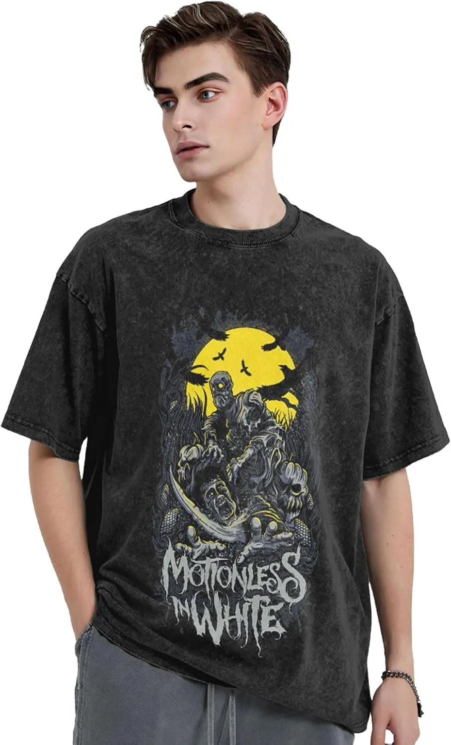 Mens Shirt Summer Cotton T-Shirt Classic Crewneck Tee Tops Vintage T Shirts for Men Women