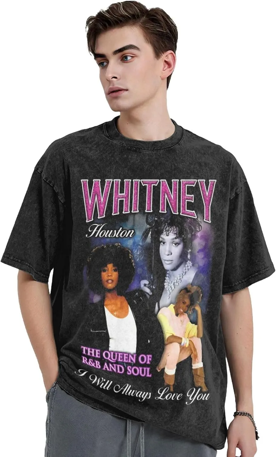 Mens Shirt Summer Cotton T-Shirt Classic Crewneck Tee Tops Vintage T Shirts for Men Women