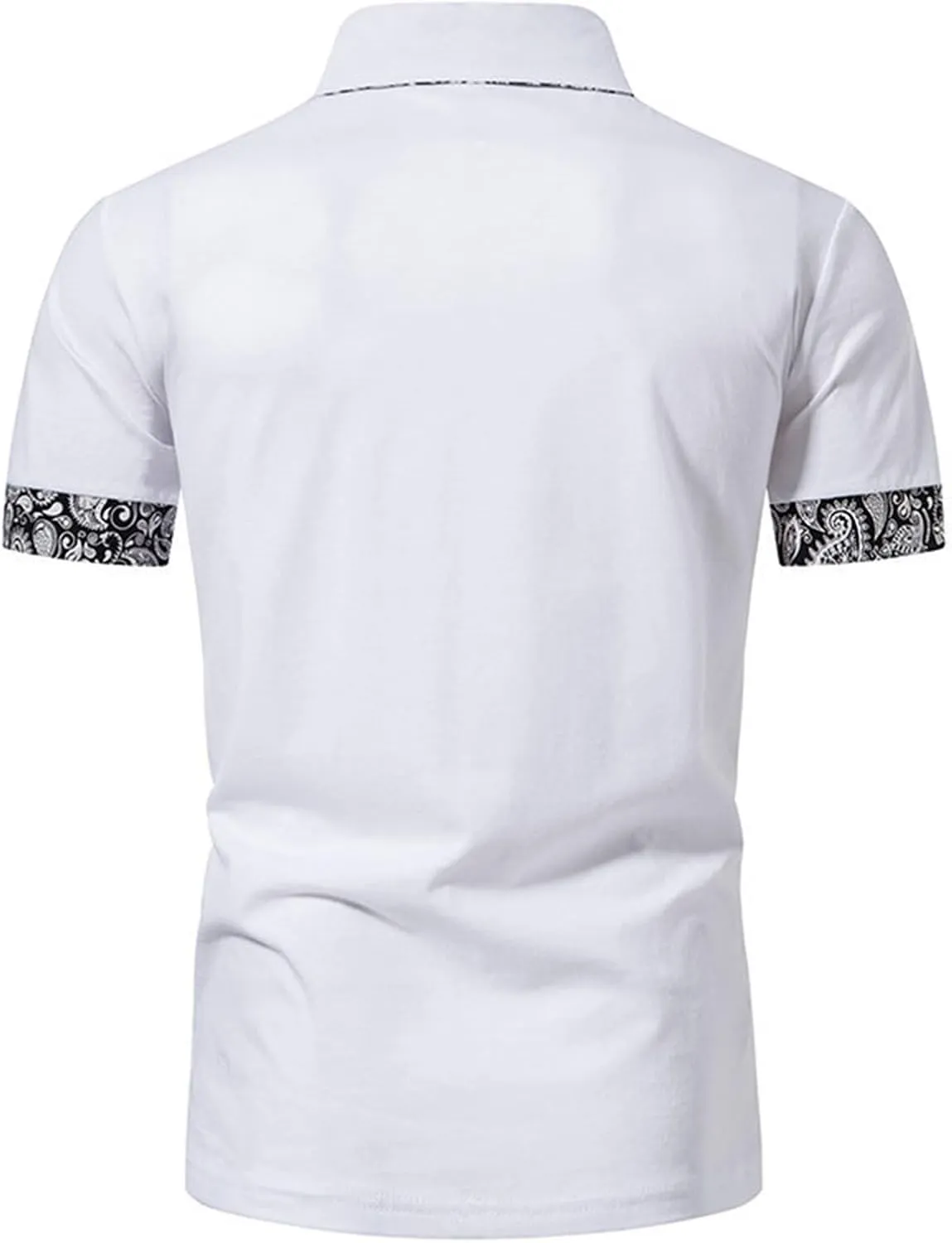 Men's Solid Color Short Sleeved Shirt Casual Slim Button Down Shirt Business Lapel Comfy Tee Tops Cool T Shirts