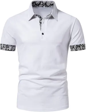 Men's Solid Color Short Sleeved Shirt Casual Slim Button Down Shirt Business Lapel Comfy Tee Tops Cool T Shirts
