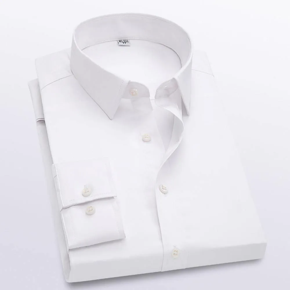 Men's Solid Colored Business Shirt