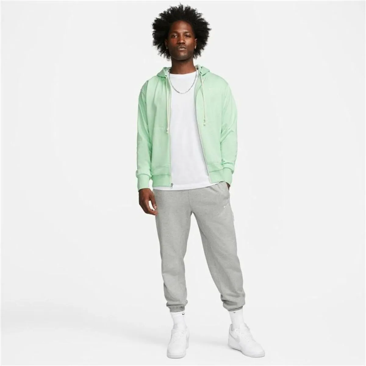 Men'S Sports Jacket Nike Dri-Fit Standard Light Green