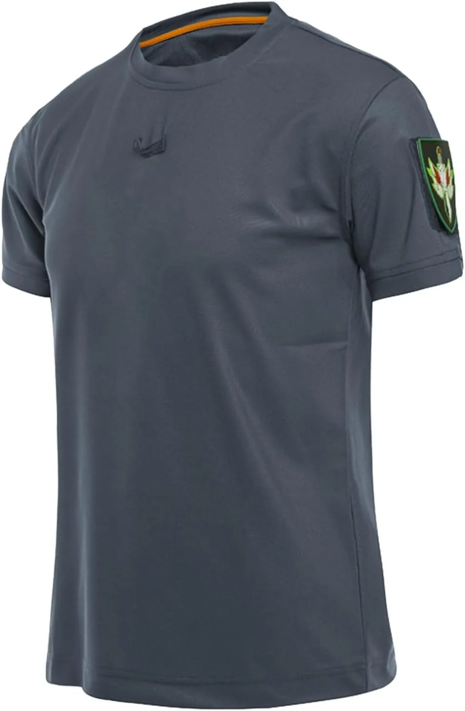 Men's Summer Shirts Solid Color Short Sleeve Crew Neck Comfortable Leisure Style Sport Pants Fresh Trendy Tops