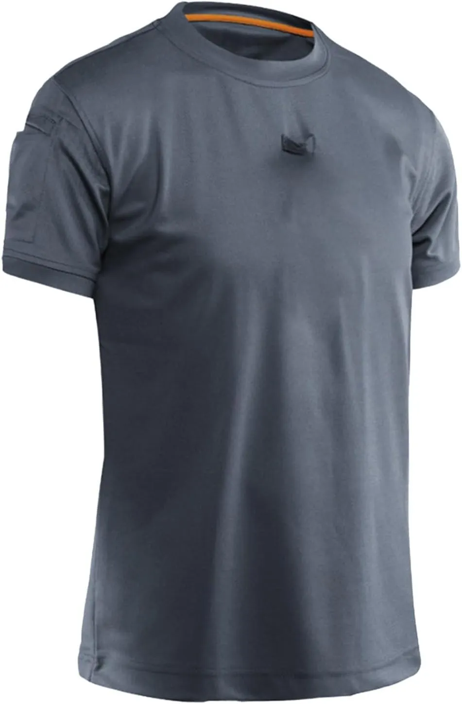 Men's Summer Shirts Solid Color Short Sleeve Crew Neck Comfortable Leisure Style Sport Pants Fresh Trendy Tops