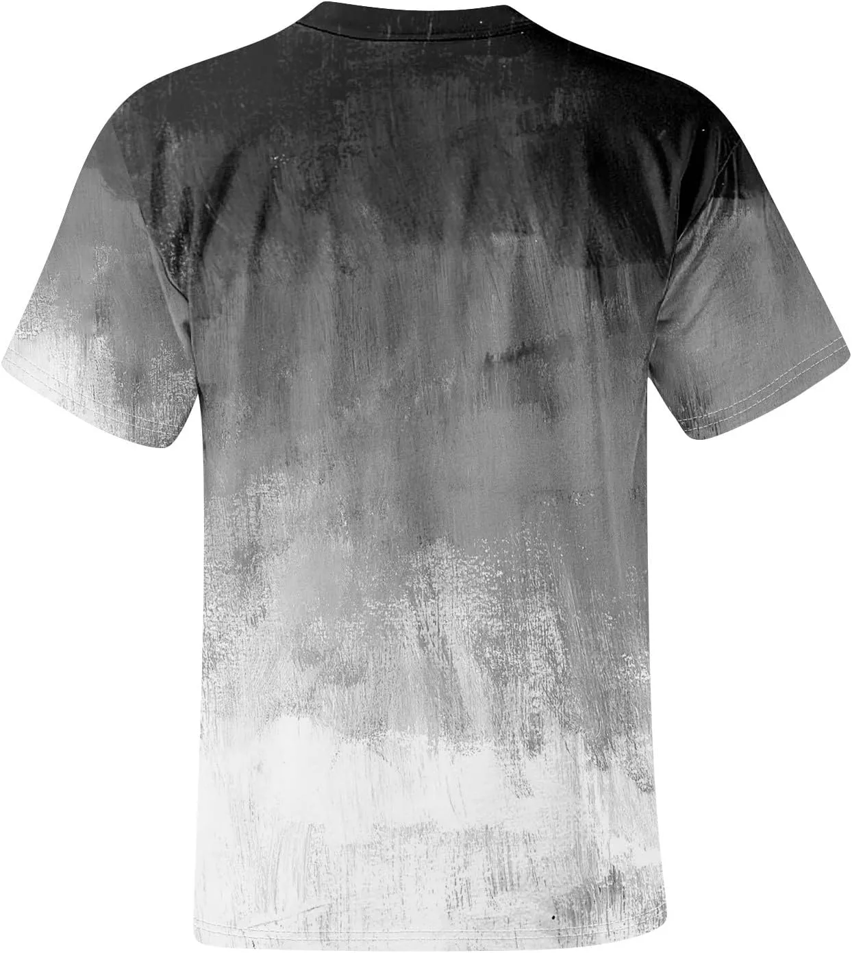 Men's Tee Shirts Casual Gradient Print Tshirts Short Sleeve Crewneck Loose Oversized Summer Beach T Shirts, S-5XL