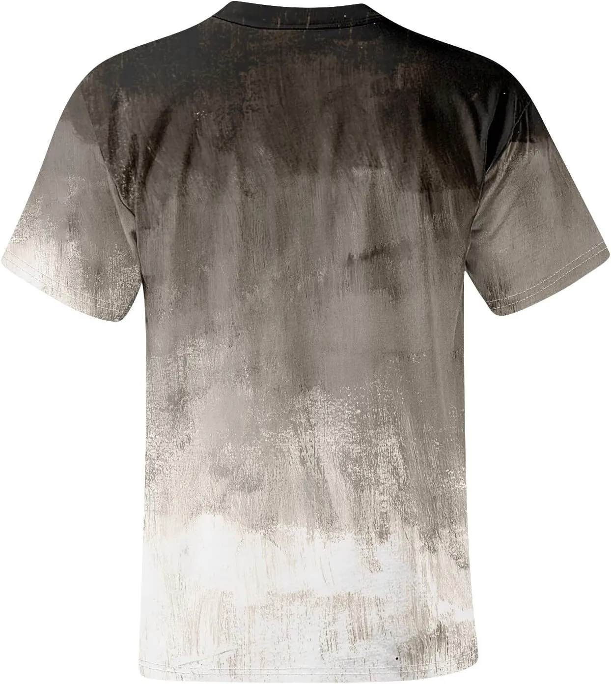 Men's Tee Shirts Casual Gradient Print Tshirts Short Sleeve Crewneck Loose Oversized Summer Beach T Shirts, S-5XL