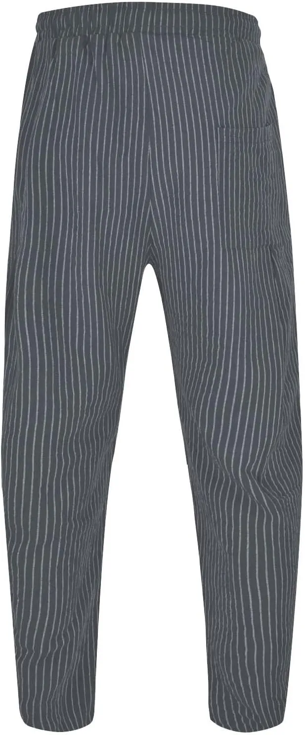 Mens Wide Leg Harem Pants Big and Tall Summer Yoga Beach Pants with Drawstring Lightweight 3/4 Stripe Printed Capris for Men