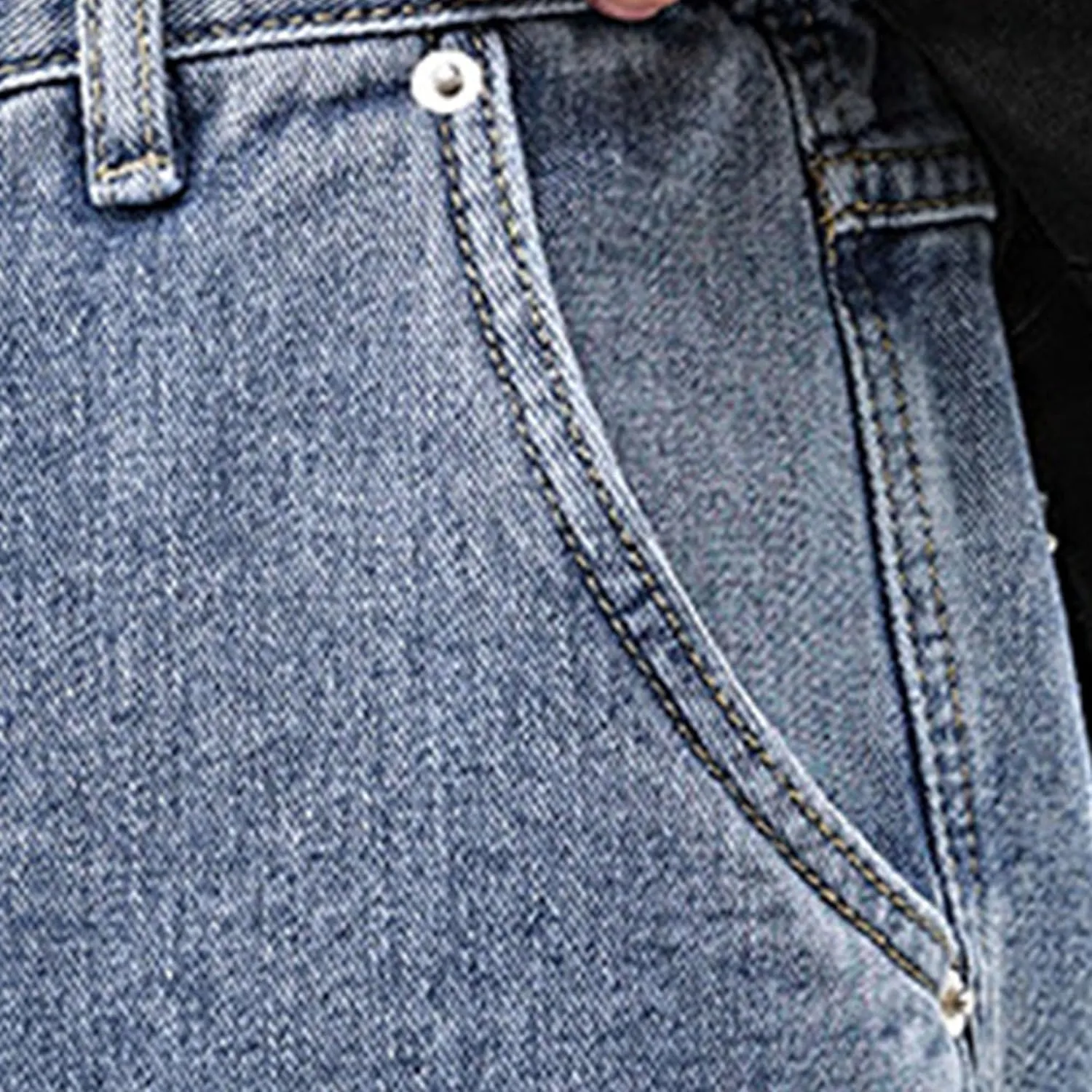 Mens Y2K Straight Wide Leg Jeans Vintage Streetwear Wide Leg Jeans Denim Pants Baggy Loose Fit Trousers