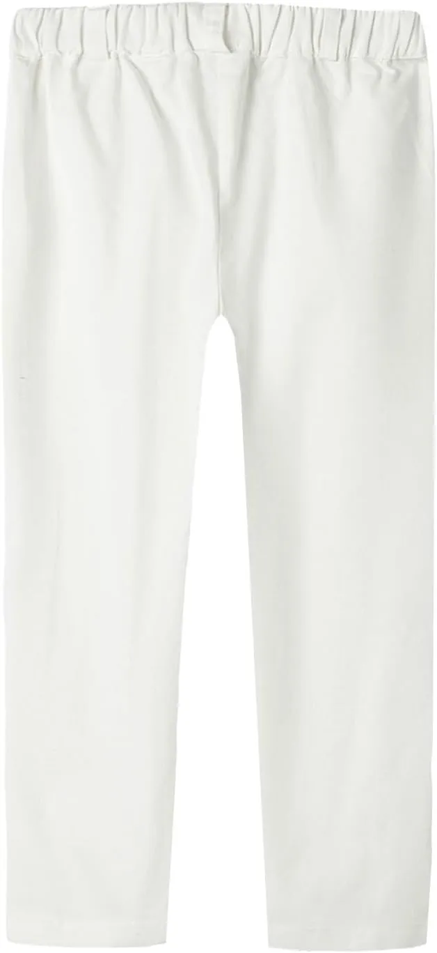 Mud Kingdom Boys Chino Pants School Uniform Cotton Plain Pull On Flat Front Relaxed Skinny 4T-Size 12
