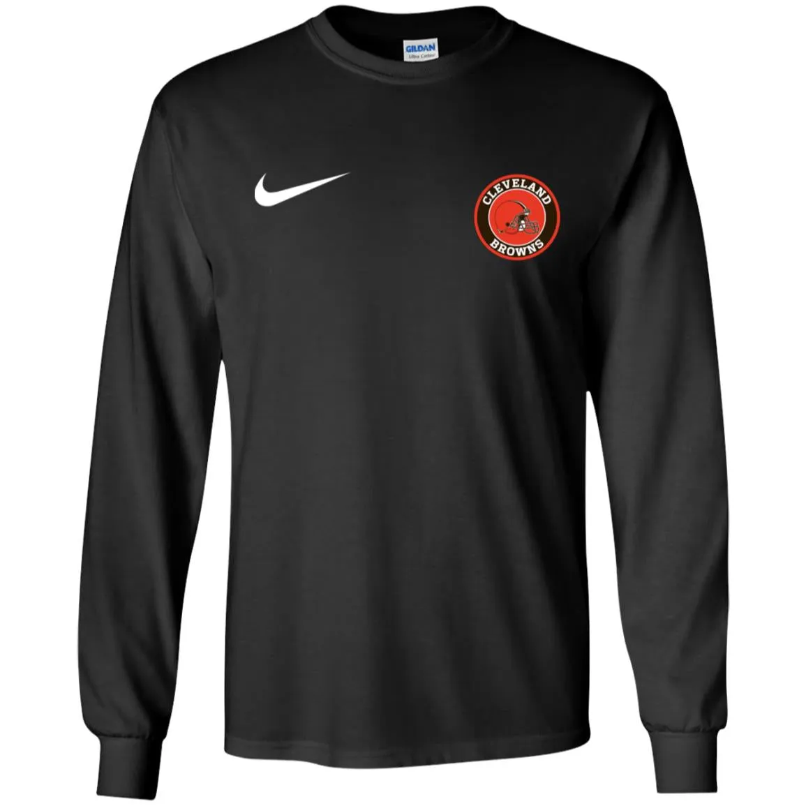 Nike Cleverlan Browns Nfl Football Men Long SLeeve Shirt