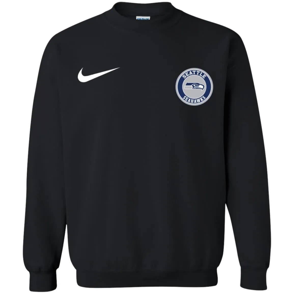 Nike Seatle Seahawk Nfl Football Unisex Crewneck Pullover Sweatshirt