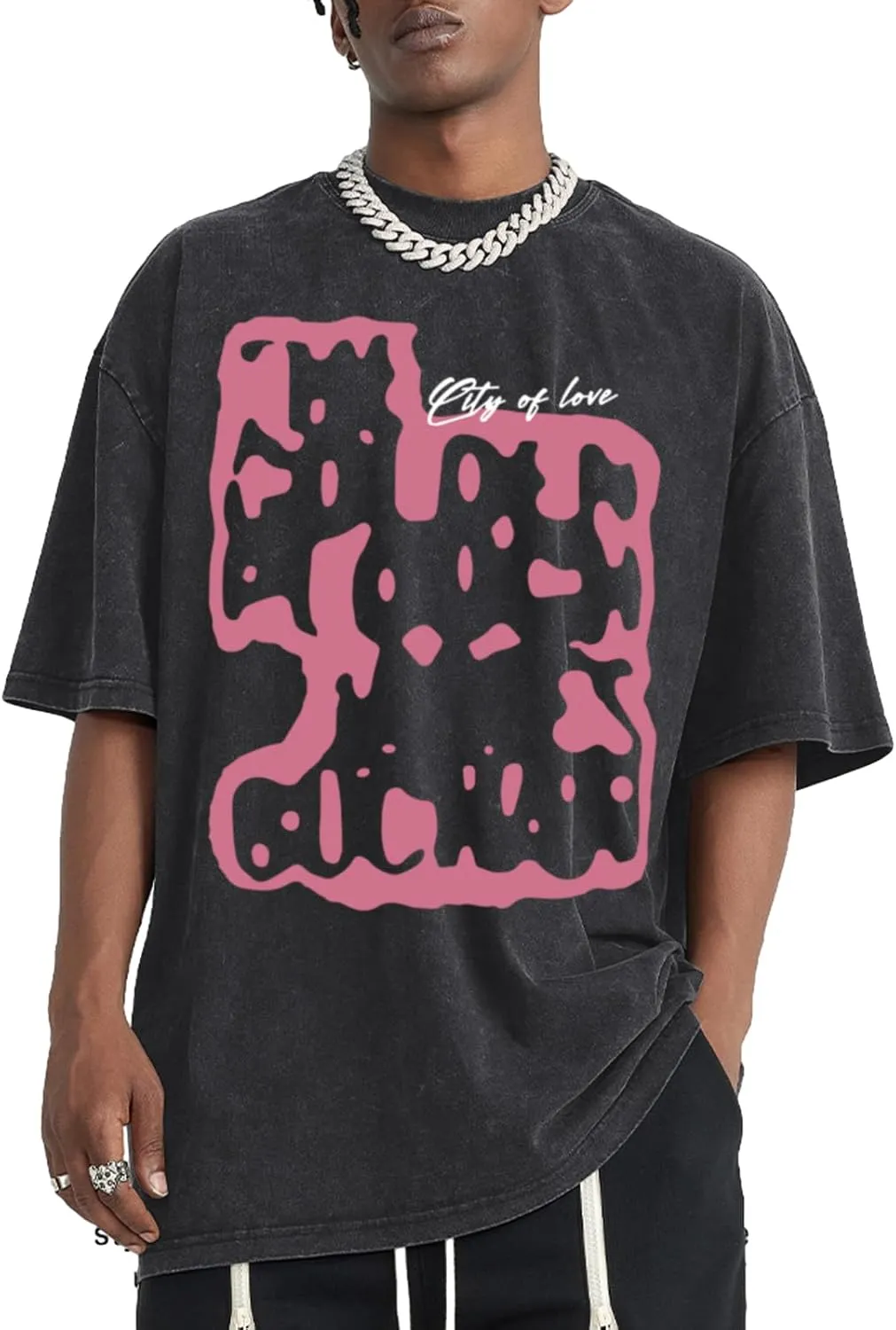 Oversized Graphic Tees Men y2k Acid Wash Vintage Unisex Tshirt Baggy Grunge Streetwear Shirts Aesthetic Tshirts Tops