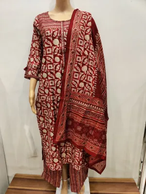 Peony Kurta pant with dupatta