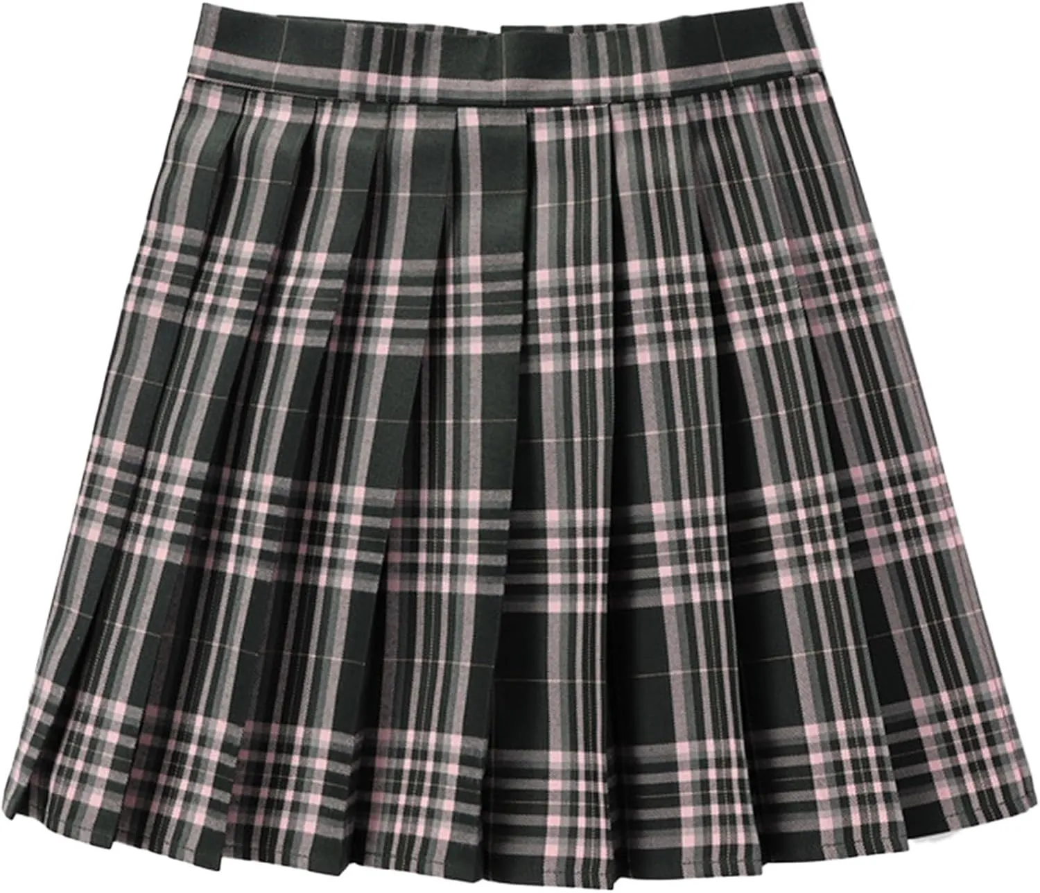 Pleated Skirt Midi for Women Summer Casual A Line Trendy Pleated High Elastic Waist Cheer Mini Skirts for Girls