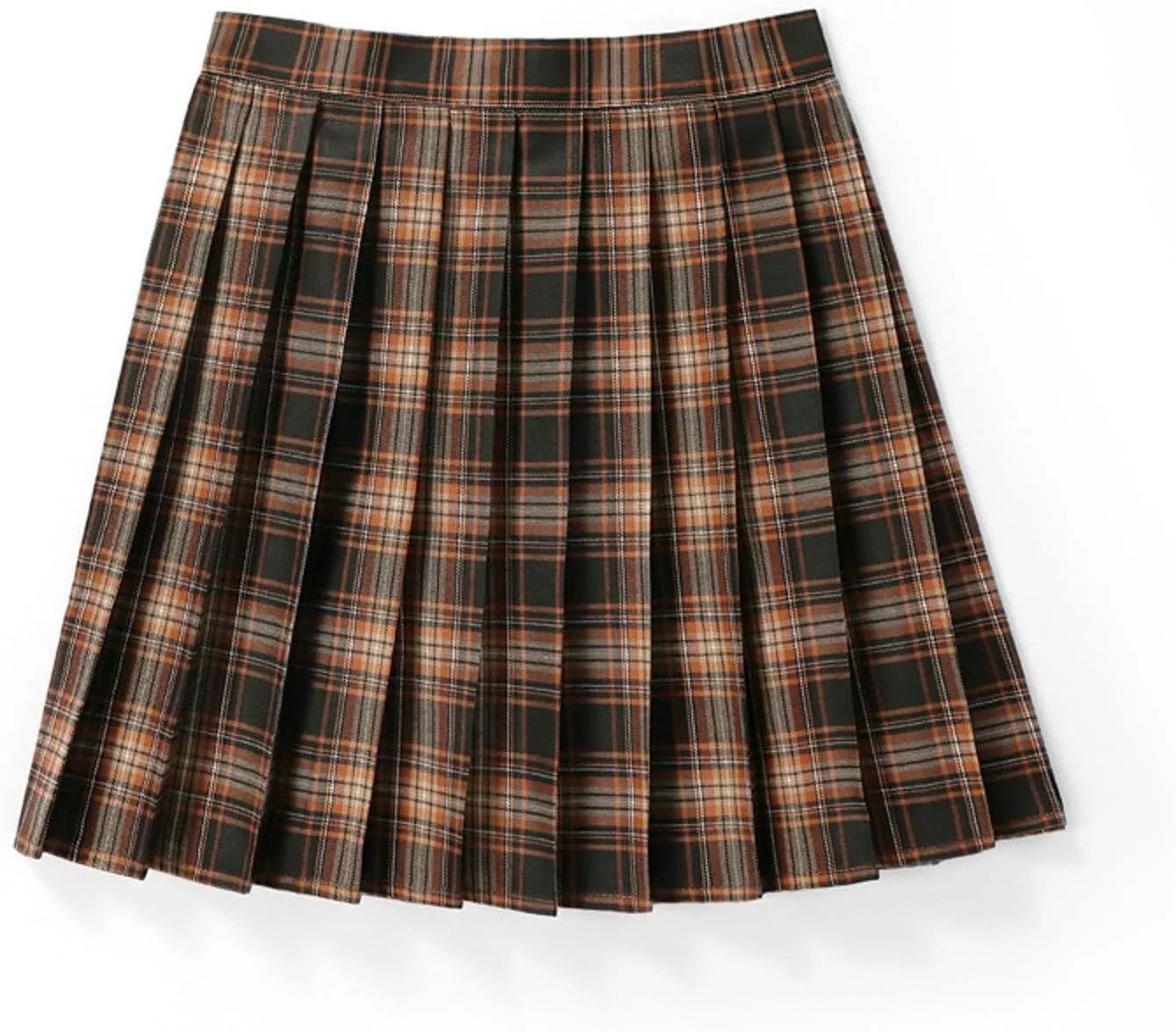 Pleated Skirt Midi for Women Summer Casual A Line Trendy Pleated High Elastic Waist Cheer Mini Skirts for Girls