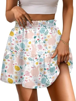 Pleated Skirts for Women Layered Pleated Skater Skirt for Women