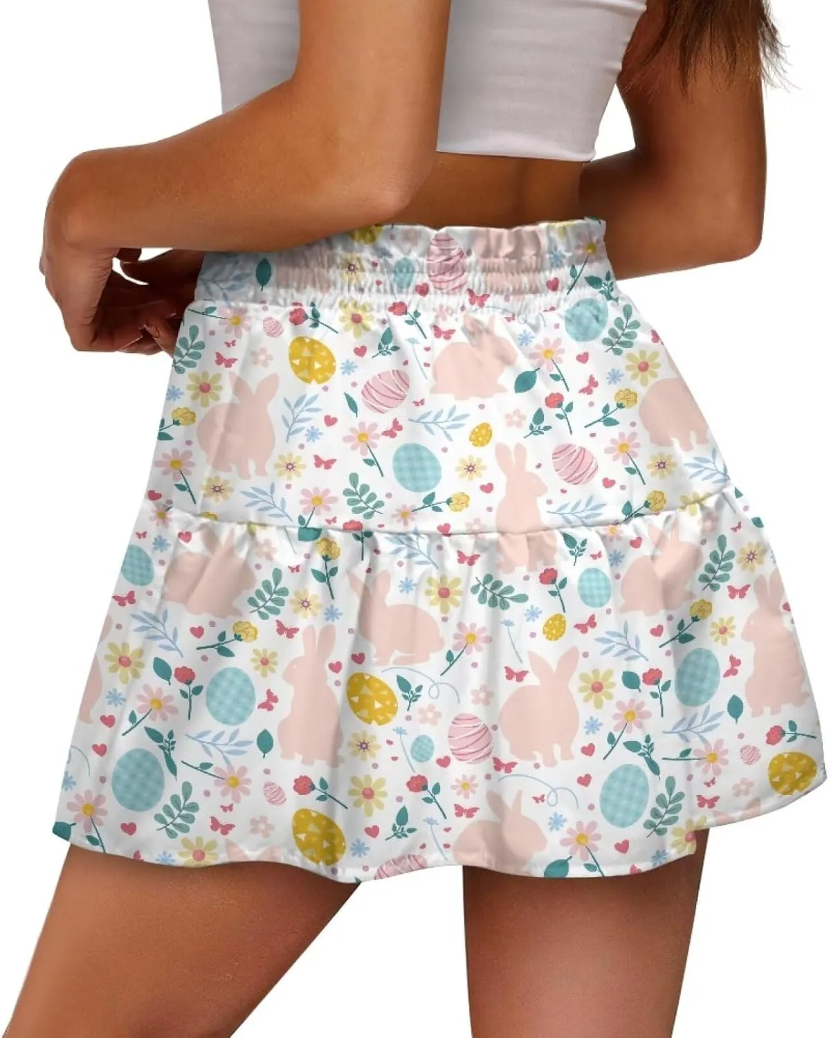 Pleated Skirts for Women Layered Pleated Skater Skirt for Women