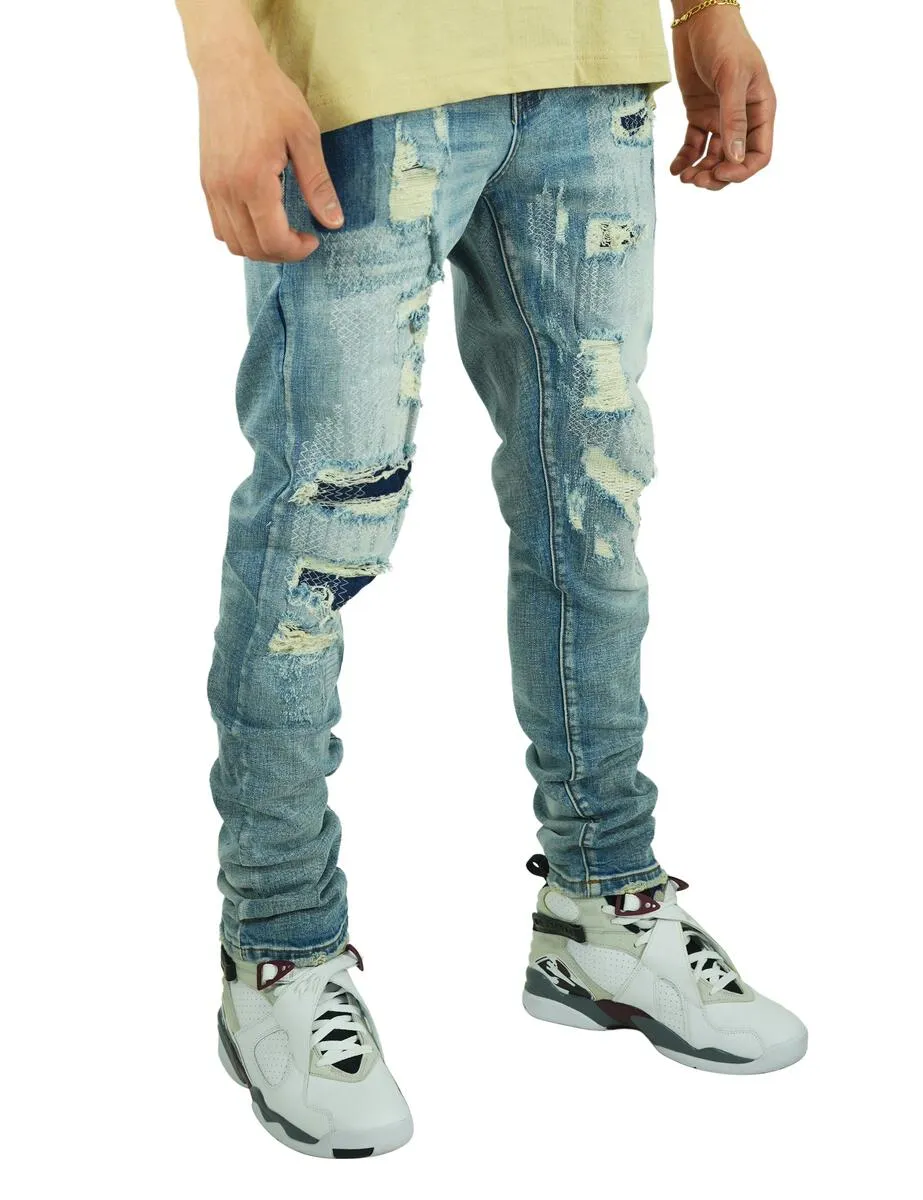 Preme Indigo Jeans-PR-WB-1013