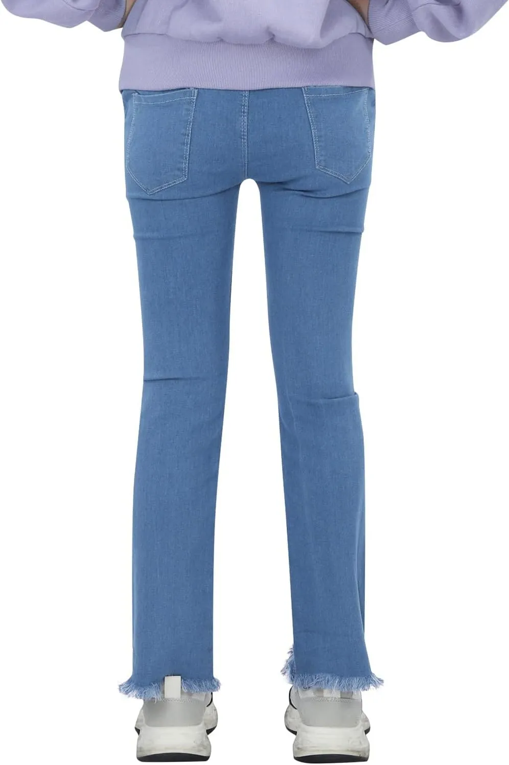 Preppy Clothes for Girls Flared Jeans Butterfly Print Skinny Fit Denim Pants Fall 3t Girl Clothes