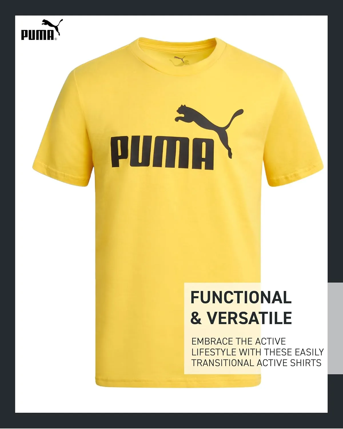 PUMA Boys' T-Shirt - 2 Pack Core Logo T-Shirt for Boys - Basic Athletic Crewneck Short Sleeve Tee (S-XL)
