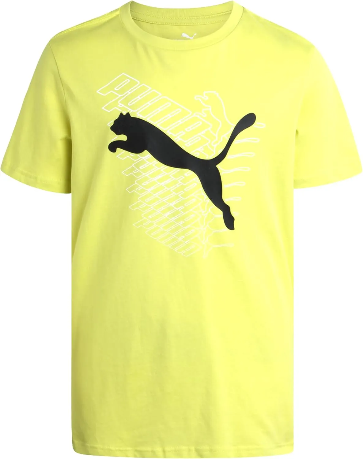 PUMA Boys' T-Shirt - Cat Logo T-Shirt for Boys - Athletic Crewneck Short Sleeve Tee (S-XL)