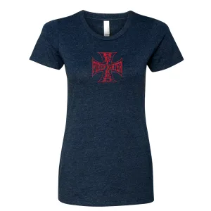 Retired Firefighter Cross Women's Crew Neck Shirt