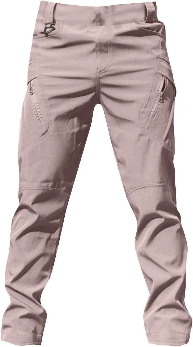 RTRDE Men's Outdoor Military Tactical Pants Lightweight Rip-Stop Casual Cargo Hiking Work Pants, M-3XL