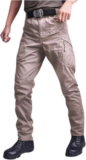 RTRDE Men's Outdoor Military Tactical Pants Lightweight Rip-Stop Casual Cargo Hiking Work Pants, M-3XL