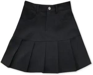 SANGTREE Women's Pleated Skirt Solid Color Casual High Waist Mini Short A-line Skirts