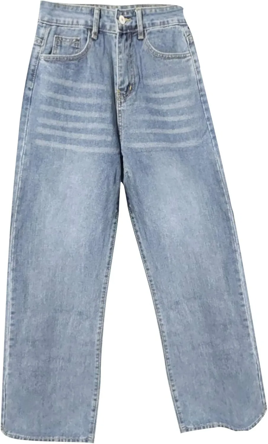 sdbrld Baggy Jeans for Women,Womens Jeans High Waisted Wide Leg Trousers Denim Cargo Pants 90s Y2K Boyfriend Streetwear Jeans