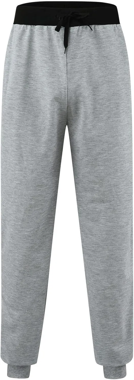 sdbrld Sweatpants For Men Mens Cotton Sport Joggers Trendy Solid Drawstring Cargo Pants Hiking Running Sweatpants Trousers