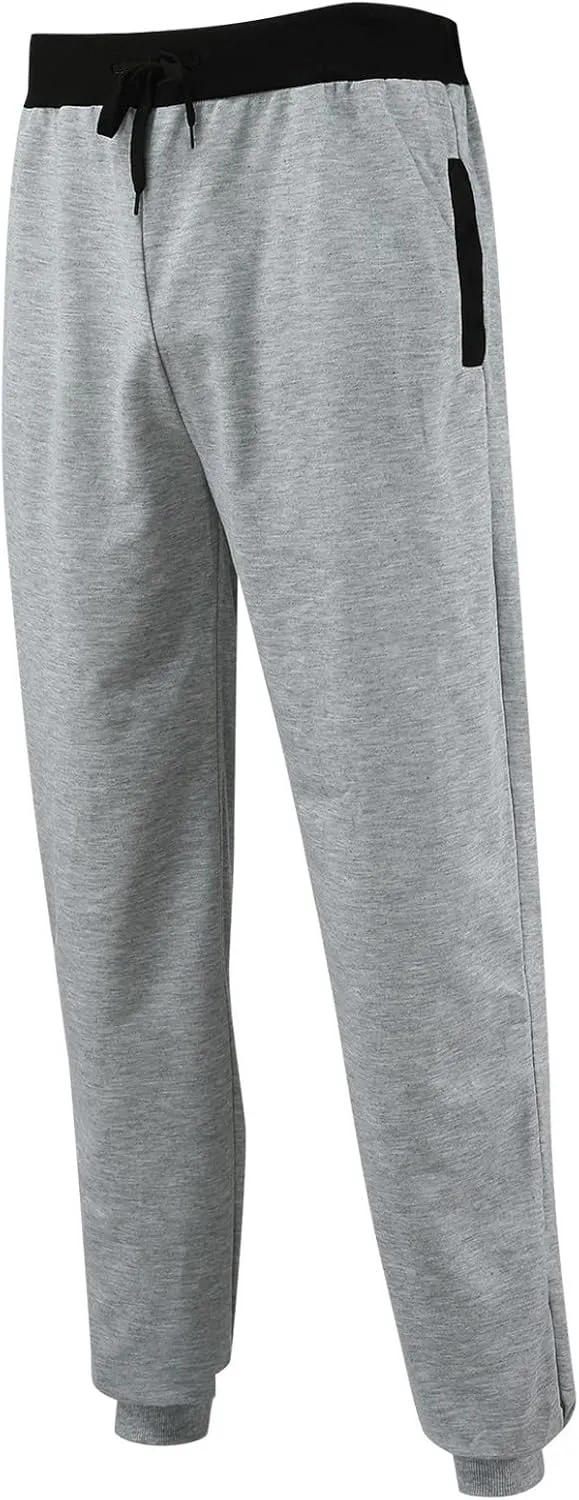 sdbrld Sweatpants For Men Mens Cotton Sport Joggers Trendy Solid Drawstring Cargo Pants Hiking Running Sweatpants Trousers
