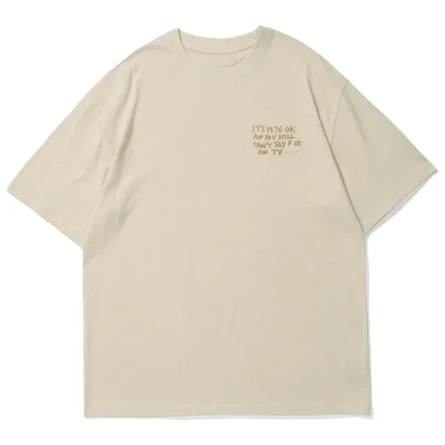 Senseless '1976' Vintage Aesthetic Cotton T-Shirt