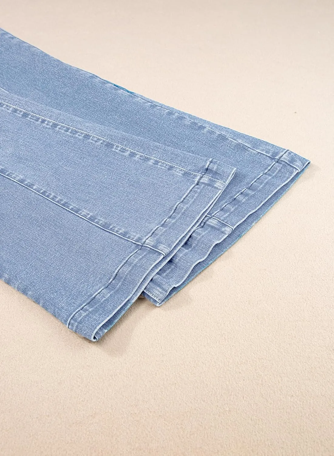 Sidefeel Women's Wide Leg Jeans High Waisted Stretchy Barrel Denim Pants