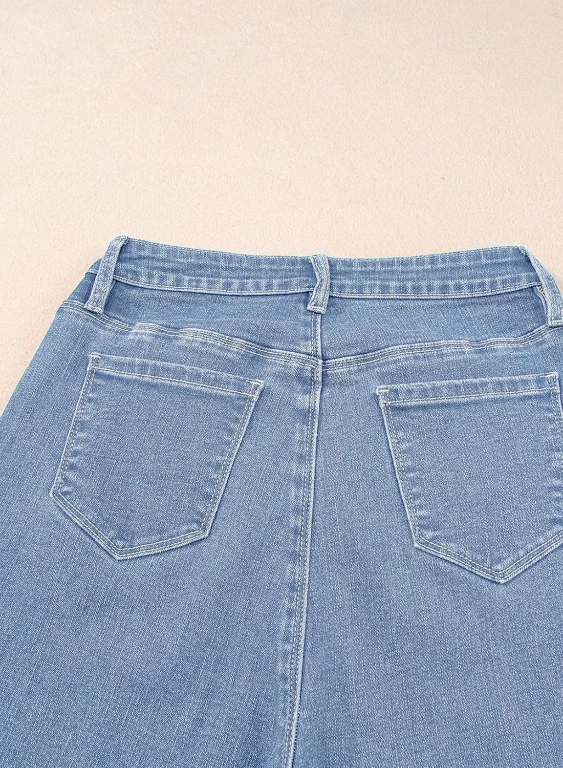 Sidefeel Women's Wide Leg Jeans High Waisted Stretchy Barrel Denim Pants