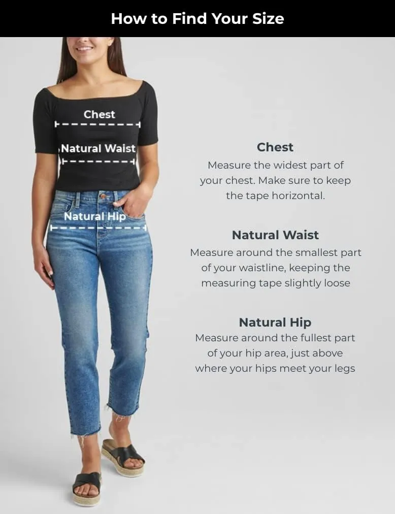 Silver Jeans Co. Women's V-Front High Rise Wide Leg Jeans