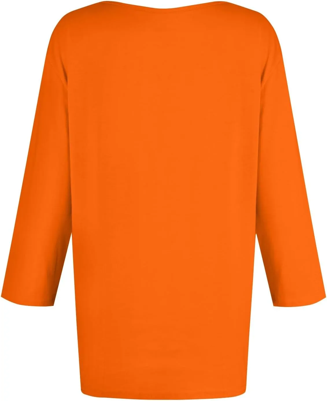 slqdgmryz 3/4 Sleeve Tops for Women Summer Notched V Neck Plain T Shirts Casual Cute Three Quarter Length Dressy Blouses