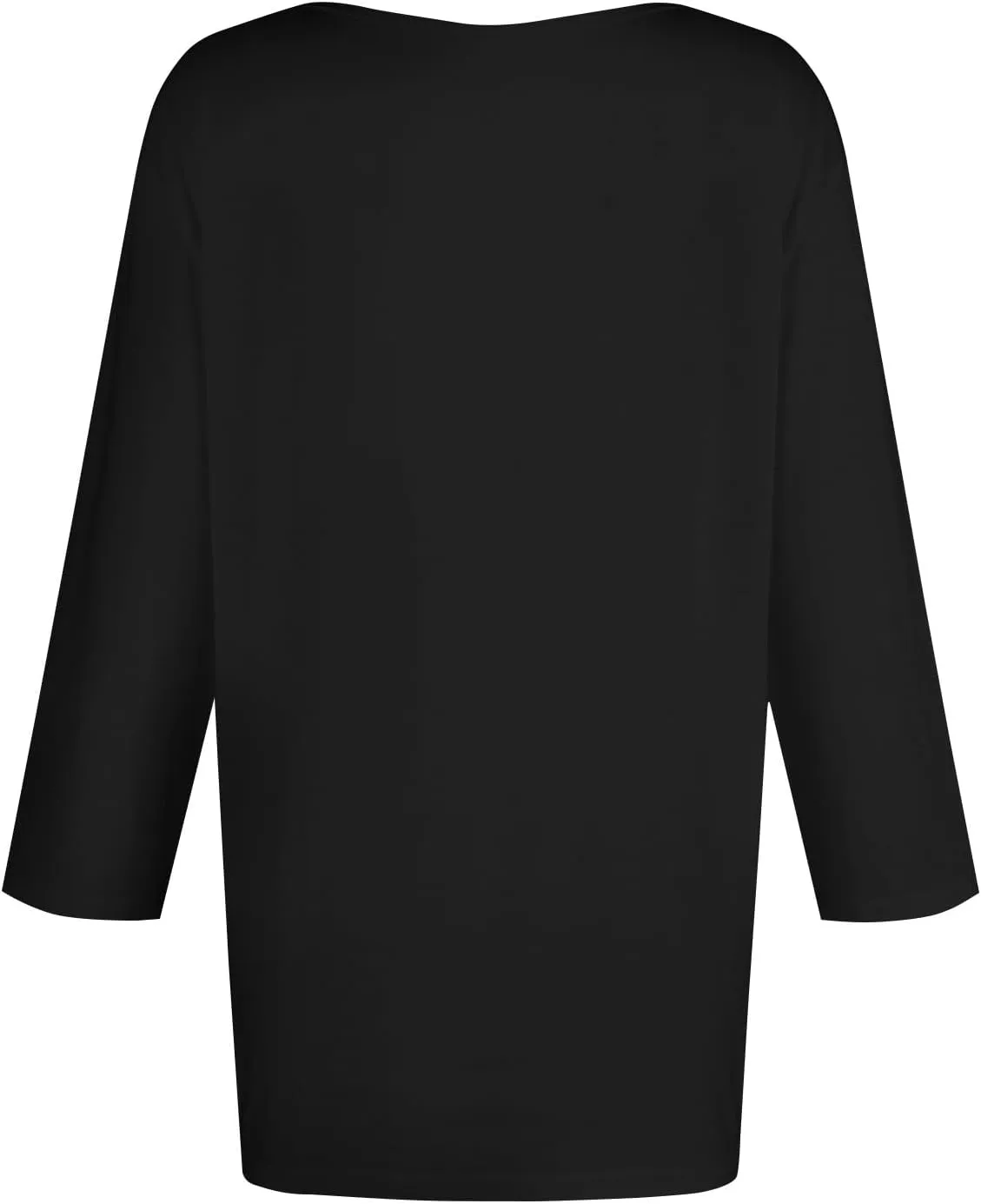 slqdgmryz 3/4 Sleeve Tops for Women Summer Notched V Neck Plain T Shirts Casual Cute Three Quarter Length Dressy Blouses