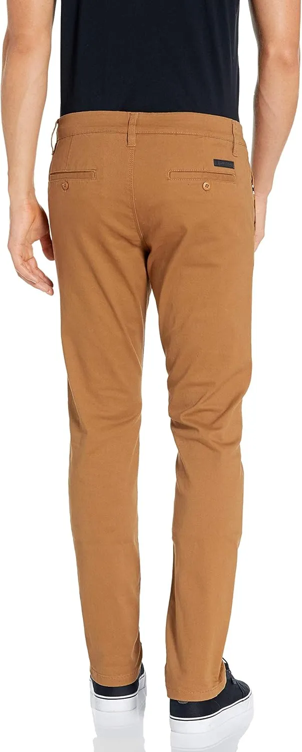 Southpole Men's Flex Stretch Basic Long Chino Pants