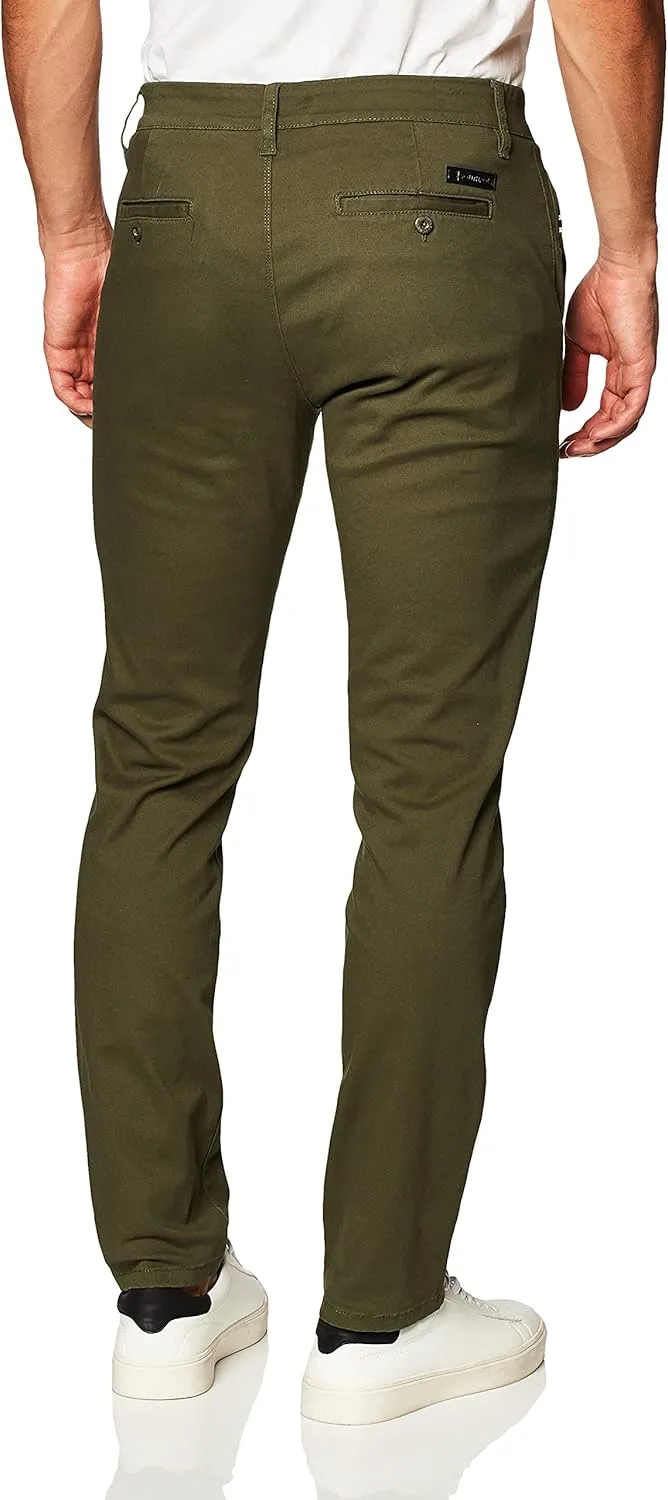 Southpole Men's Flex Stretch Basic Long Chino Pants