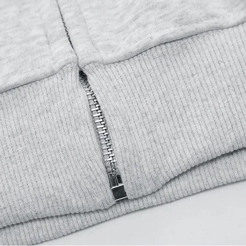 Star Patches Zip Up Hoodie