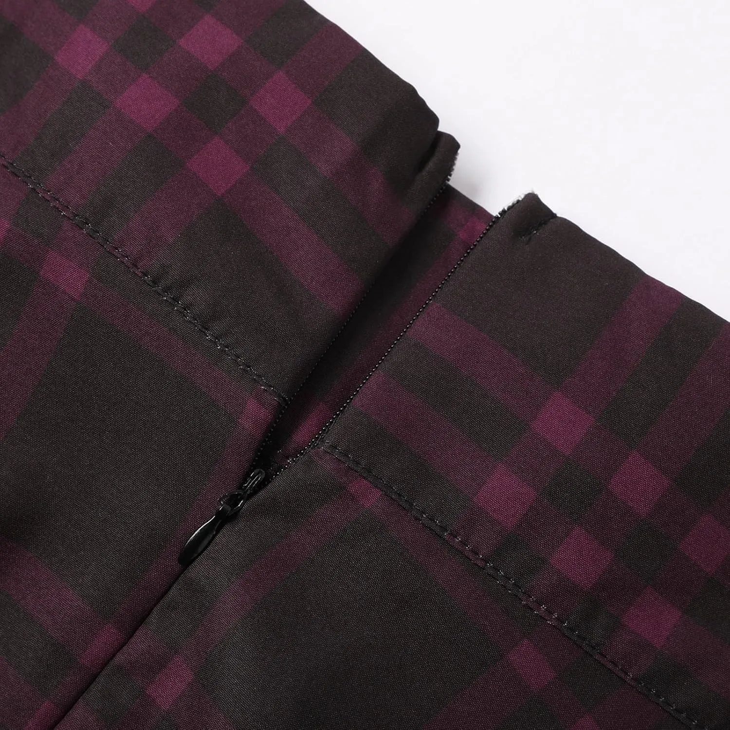 Summer Skirt for Women Trendy Plaid Tummy Control High Waist Back Zipper A-Line Pleated Maxi Short Skirts for Girls