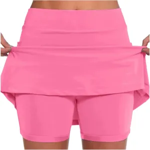Summer Skorts For Women 2025 Trendy Lightweight Skirt Athletic Inner Shorts Running Tennis Golf Workout Leggings
