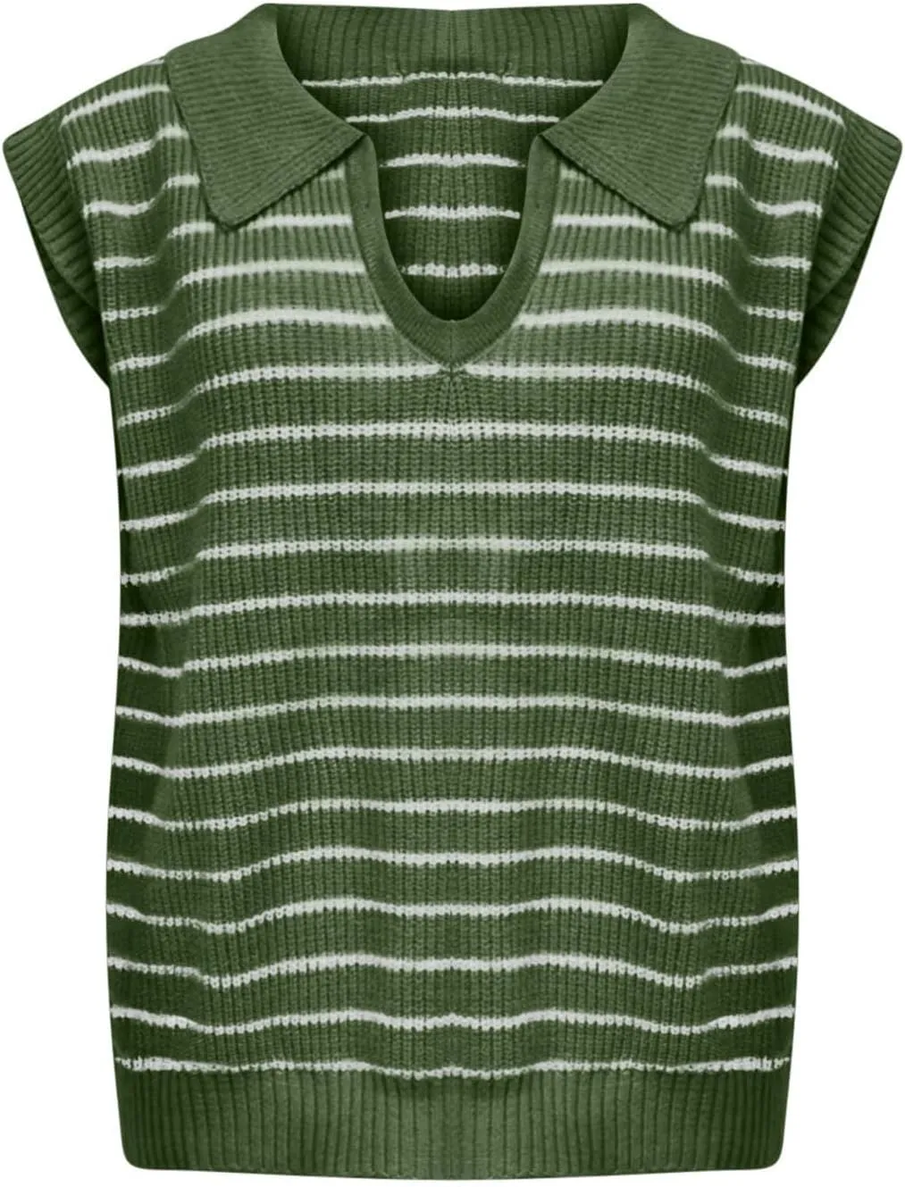 Summer Tops for Women Trendy 2025 Dressy Casual Sleeveless, Cap Sleeve Knitted Striped Shirt, Going Out Tops Cropped