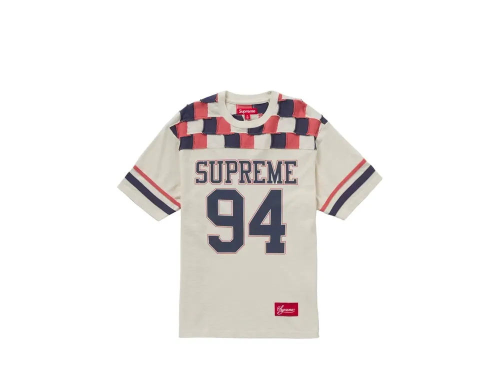 Supreme Patchwork Yoke Football Top Stone