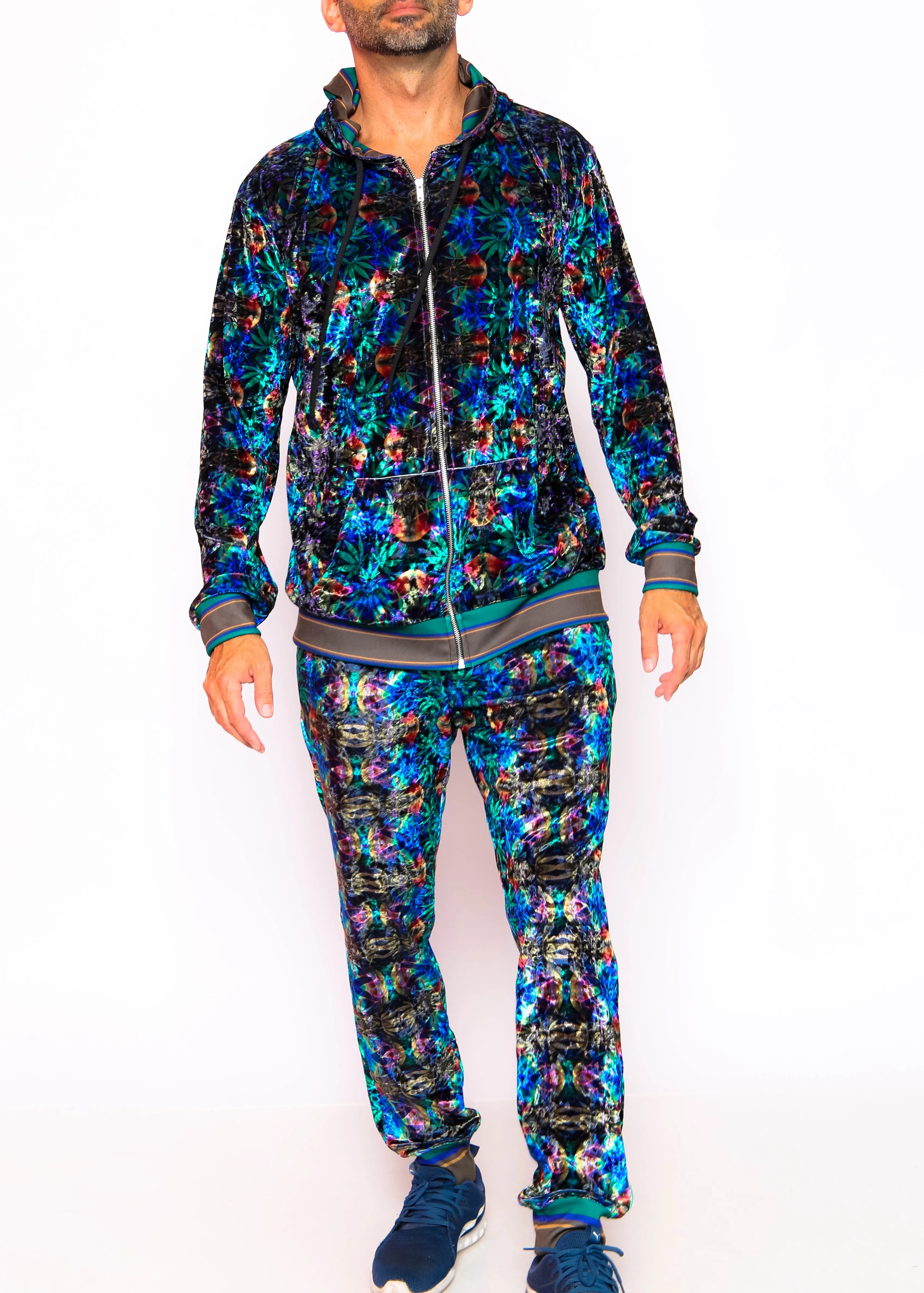 Sweet Leaf Unisex Velvet Jogger